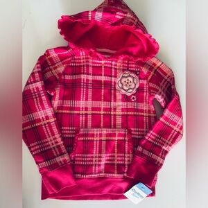 NWT Osh Kosh B’gosh Pink Hooded Sweatshirt Size 6